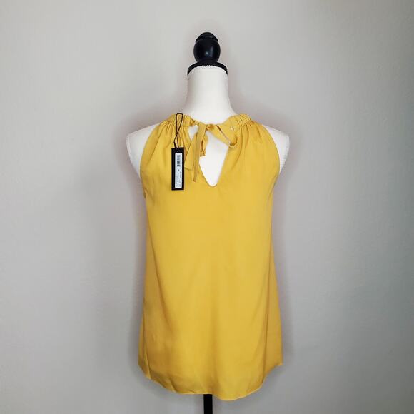 Le Gali Merita Yellow Halter Tank Top XS - Picture 3 of 6